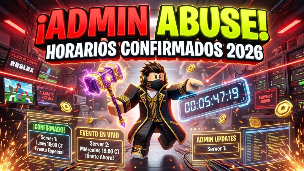Horarios de Admin Abuse Confirmados en Roblox: Guía Completa 2026
